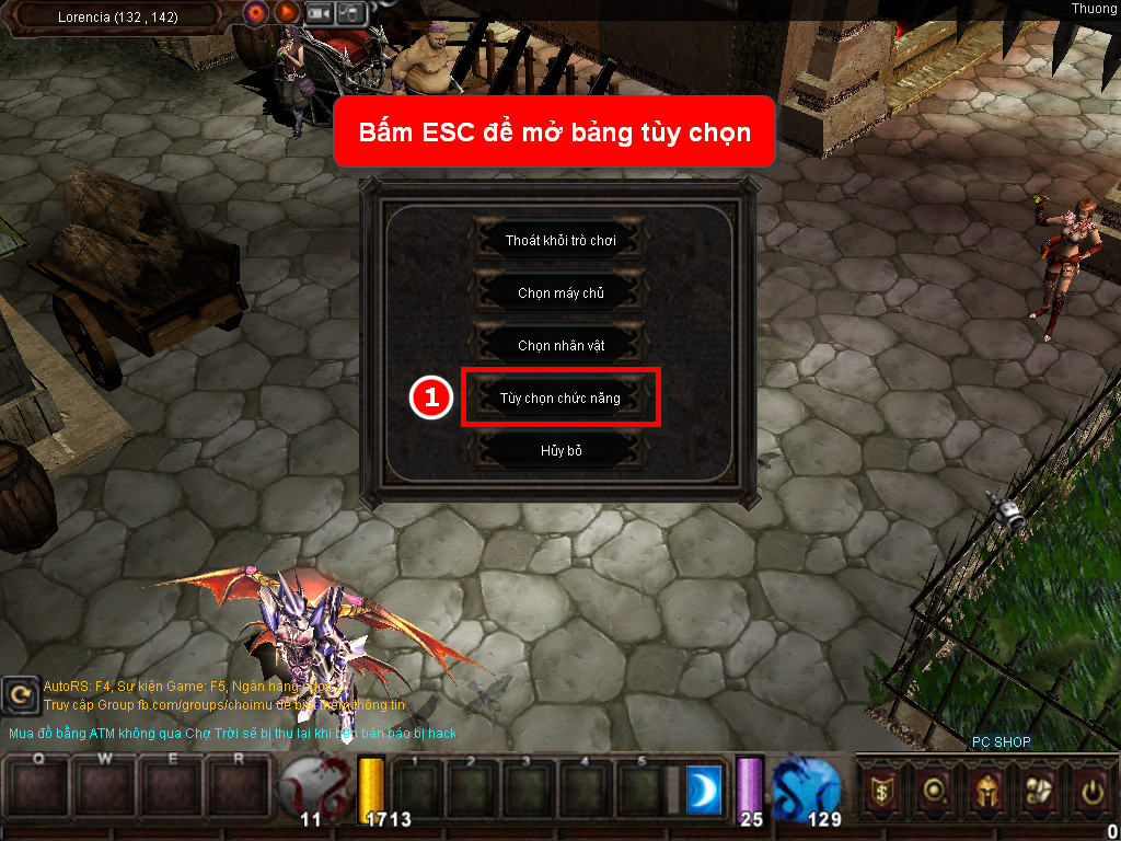 Chức năng chính của Game MU Anh Em